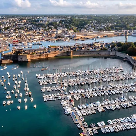 -porto- Elegant T3 Avec Vue Sur La Ville-close Concarneau
